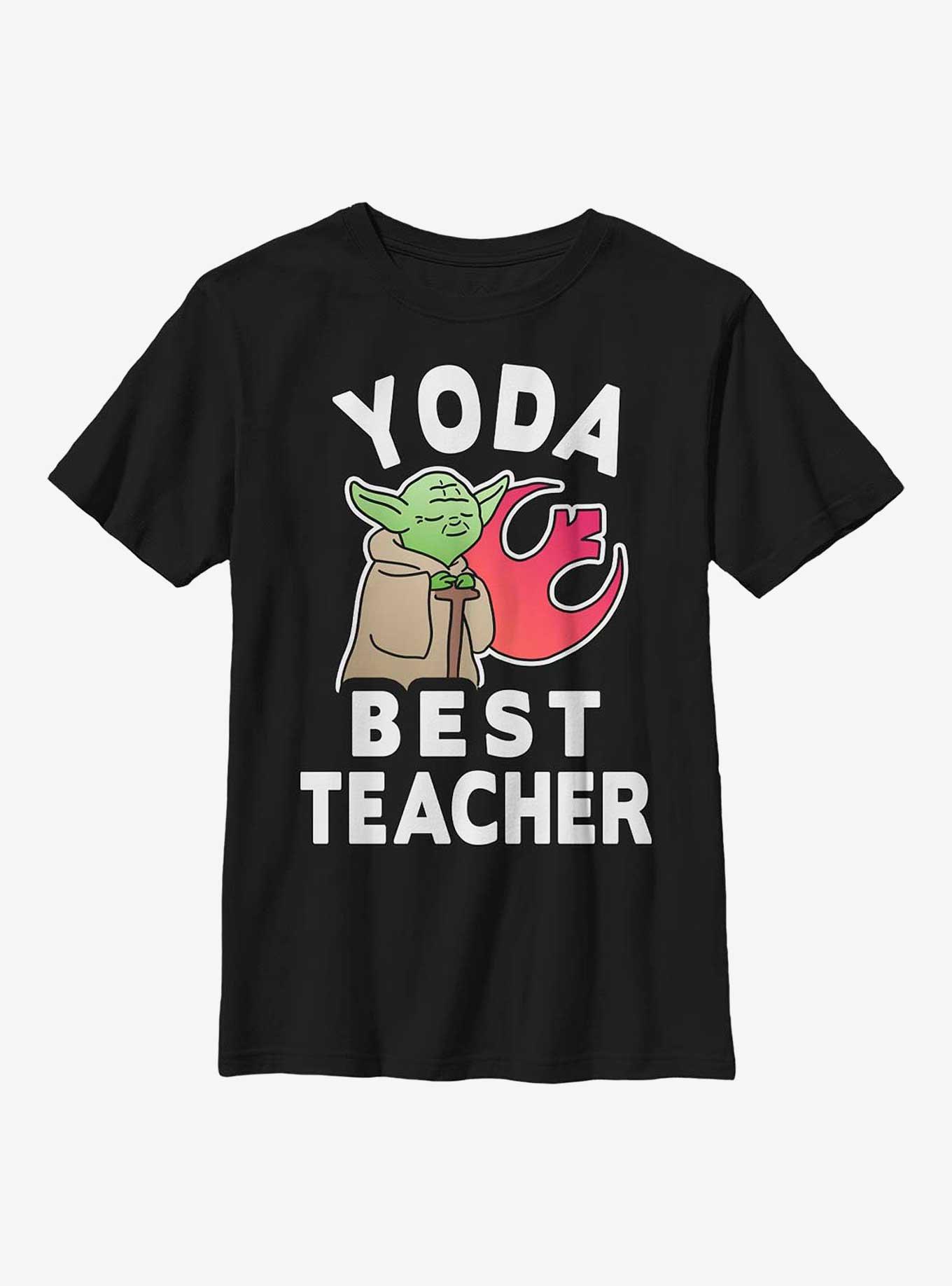 Star Wars Yoda Teacher Youth T-Shirt, BLACK, hi-res