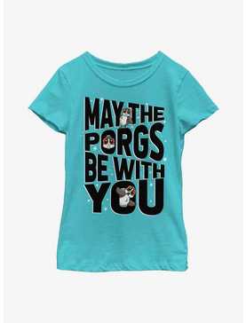 Star Wars Episode VIII: The Last Jedi Porgs Be With Us All Youth Girls T-Shirt, , hi-res