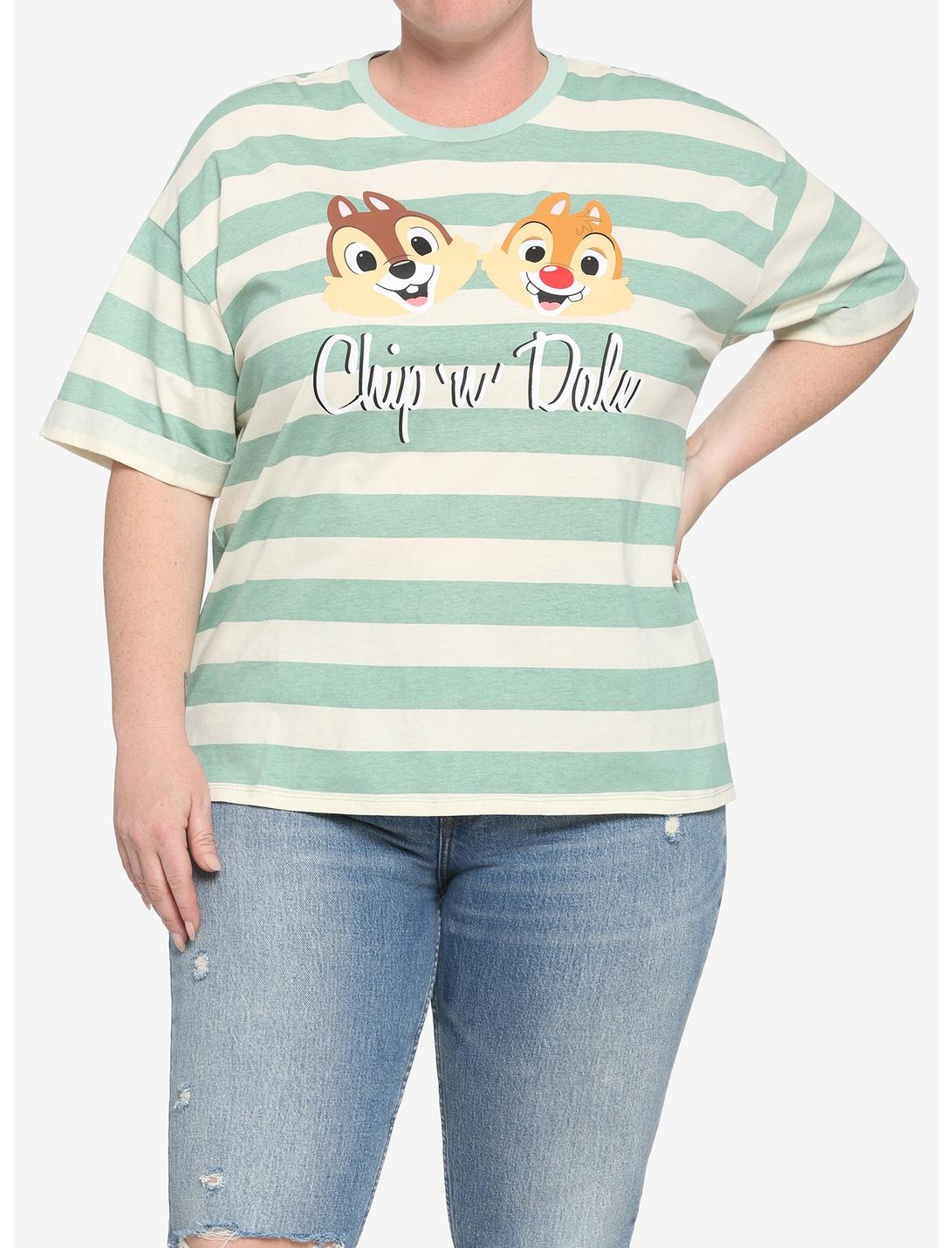 Her Universe Disney Chip 'N' Dale Stripe Boxy T-Shirt Plus Size, MULTI, hi-res