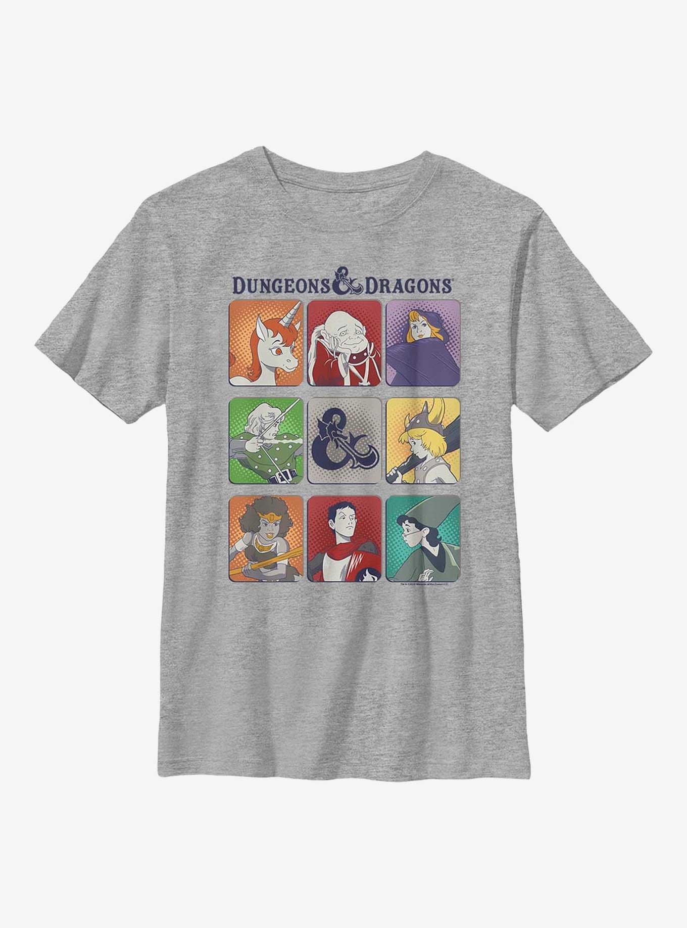 Dungeons And Dragons Character Squares Youth T-Shirt, , hi-res