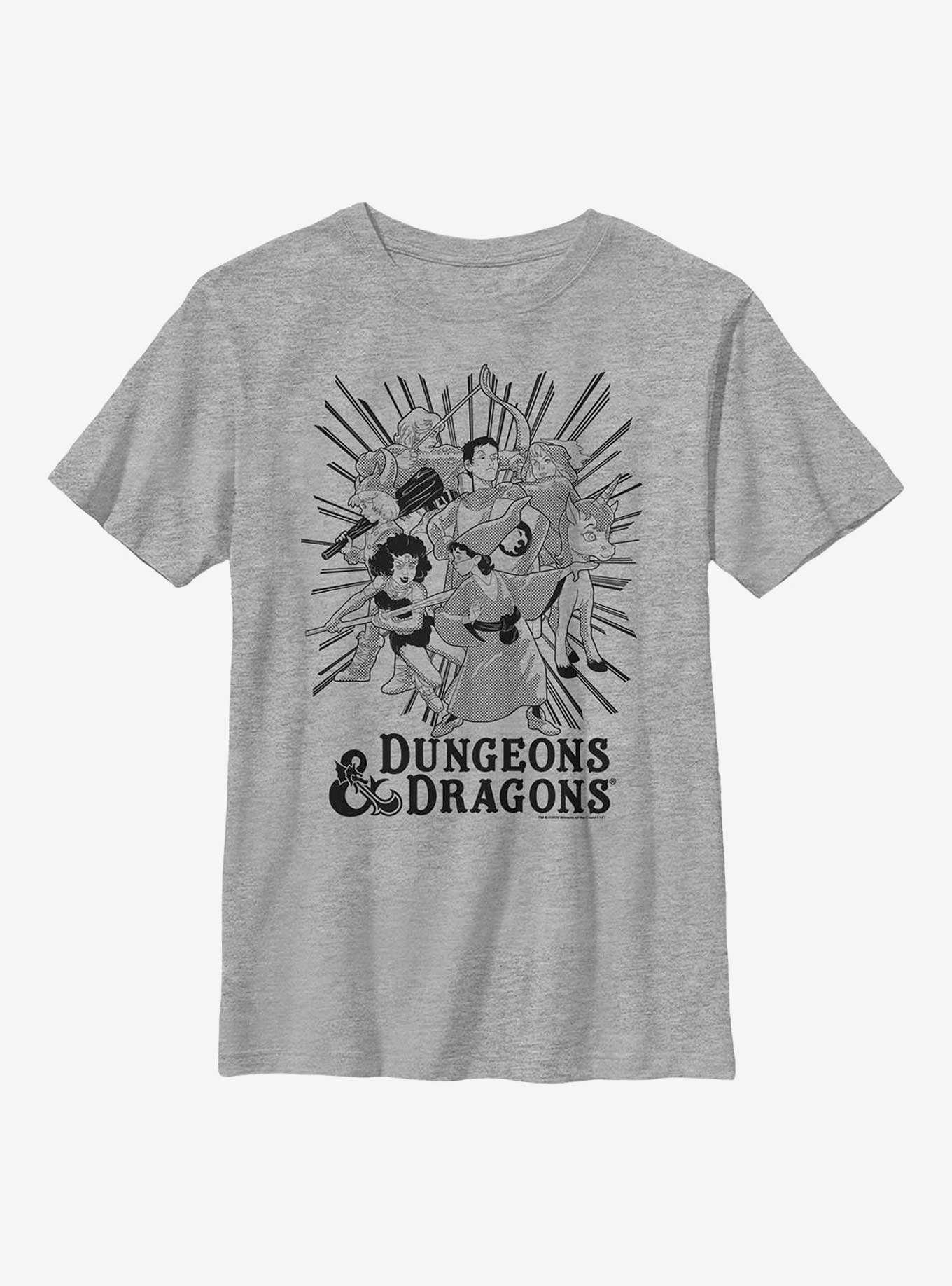 Dungeons And Dragons Group Ray Youth T-Shirt, , hi-res