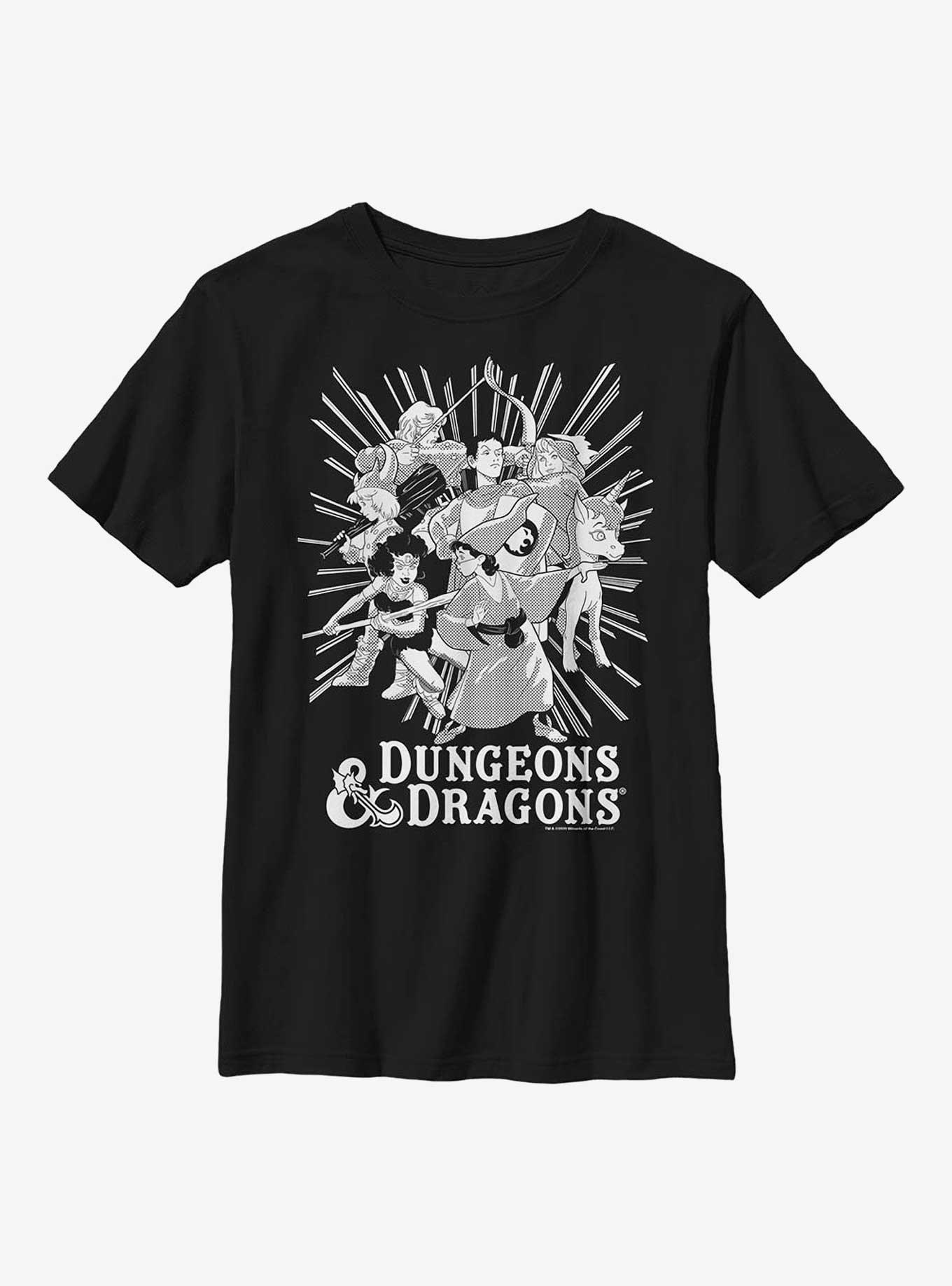 Dungeons And Dragons Group Ray Youth T-Shirt, , hi-res