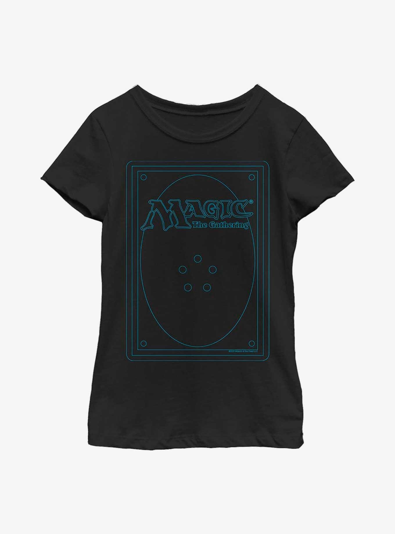 Magic: The Gathering Magic Card Youth Girls T-Shirt, BLACK, hi-res