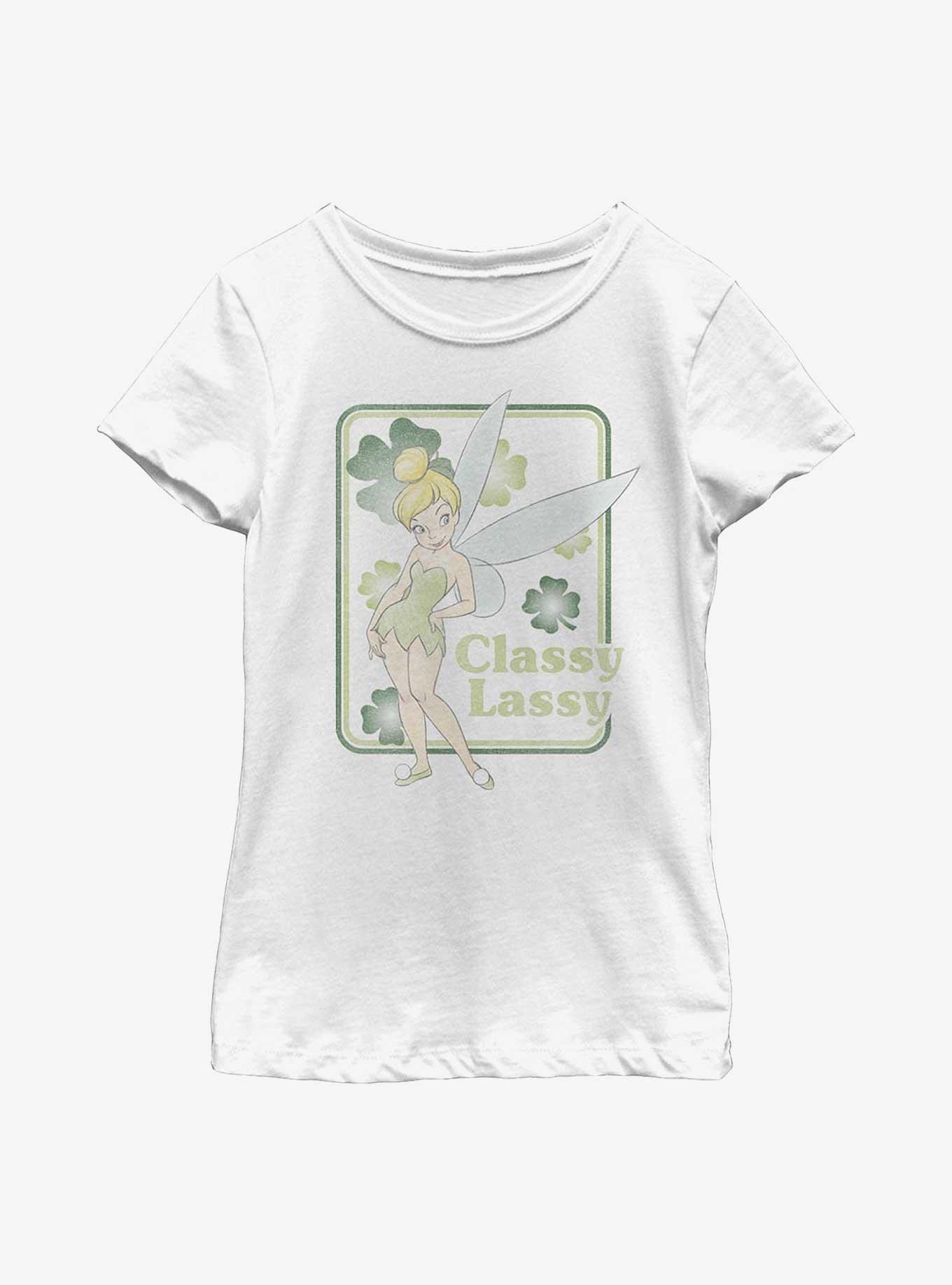Disney Peter Pan Classy Lassy Tink Youth Girls T-Shirt, WHITE, hi-res