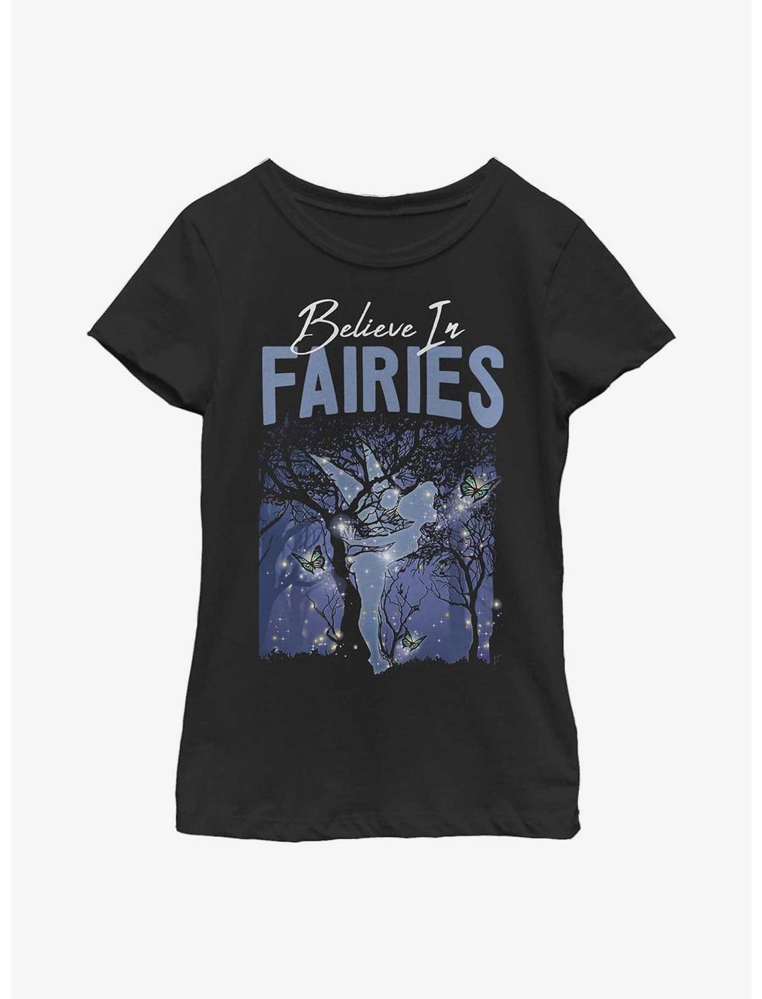 Disney Peter Pan Fairy Belief Youth Girls T-Shirt, BLACK, hi-res