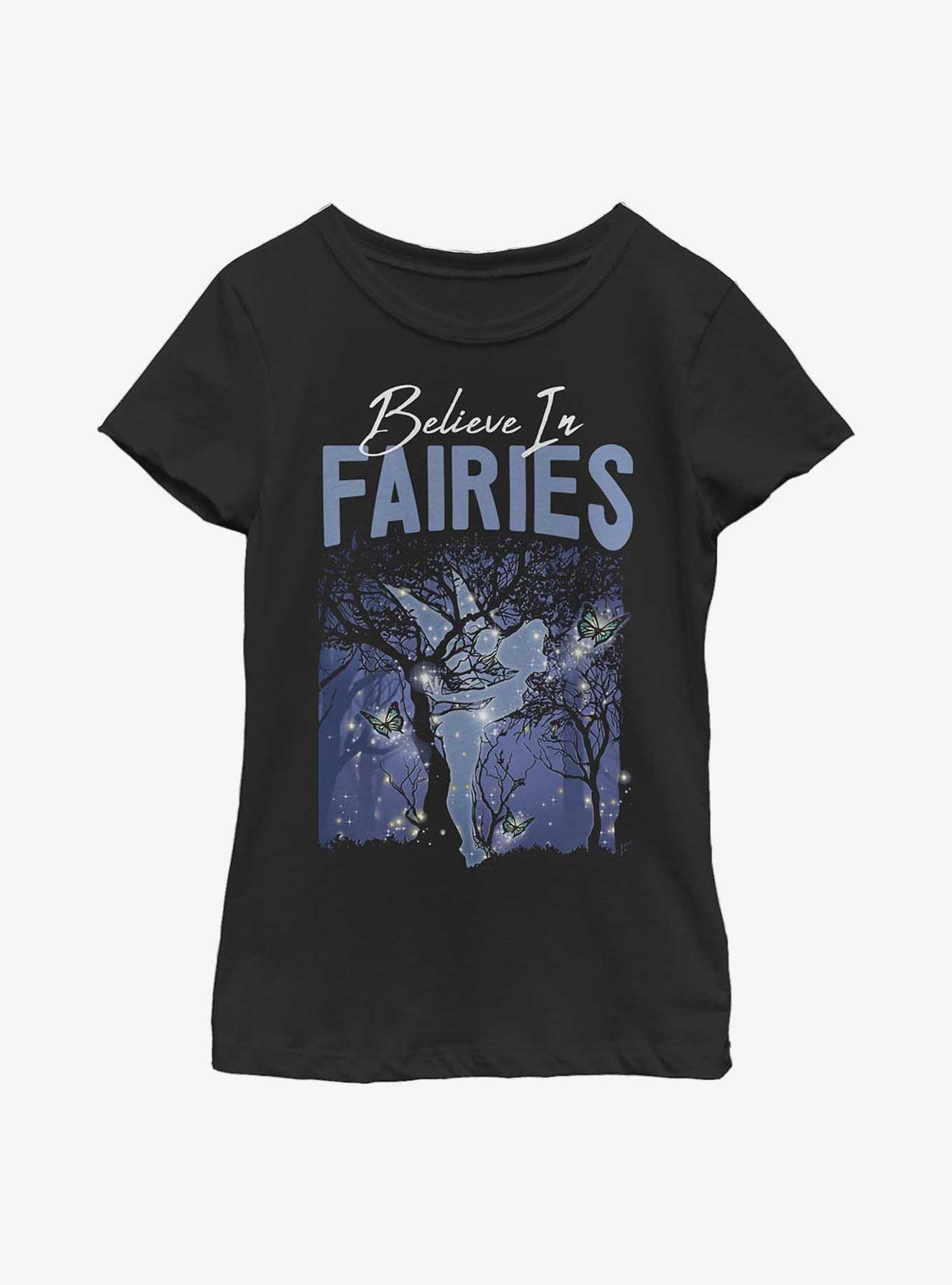 Disney Peter Pan Fairy Belief Youth Girls T-Shirt, BLACK, hi-res
