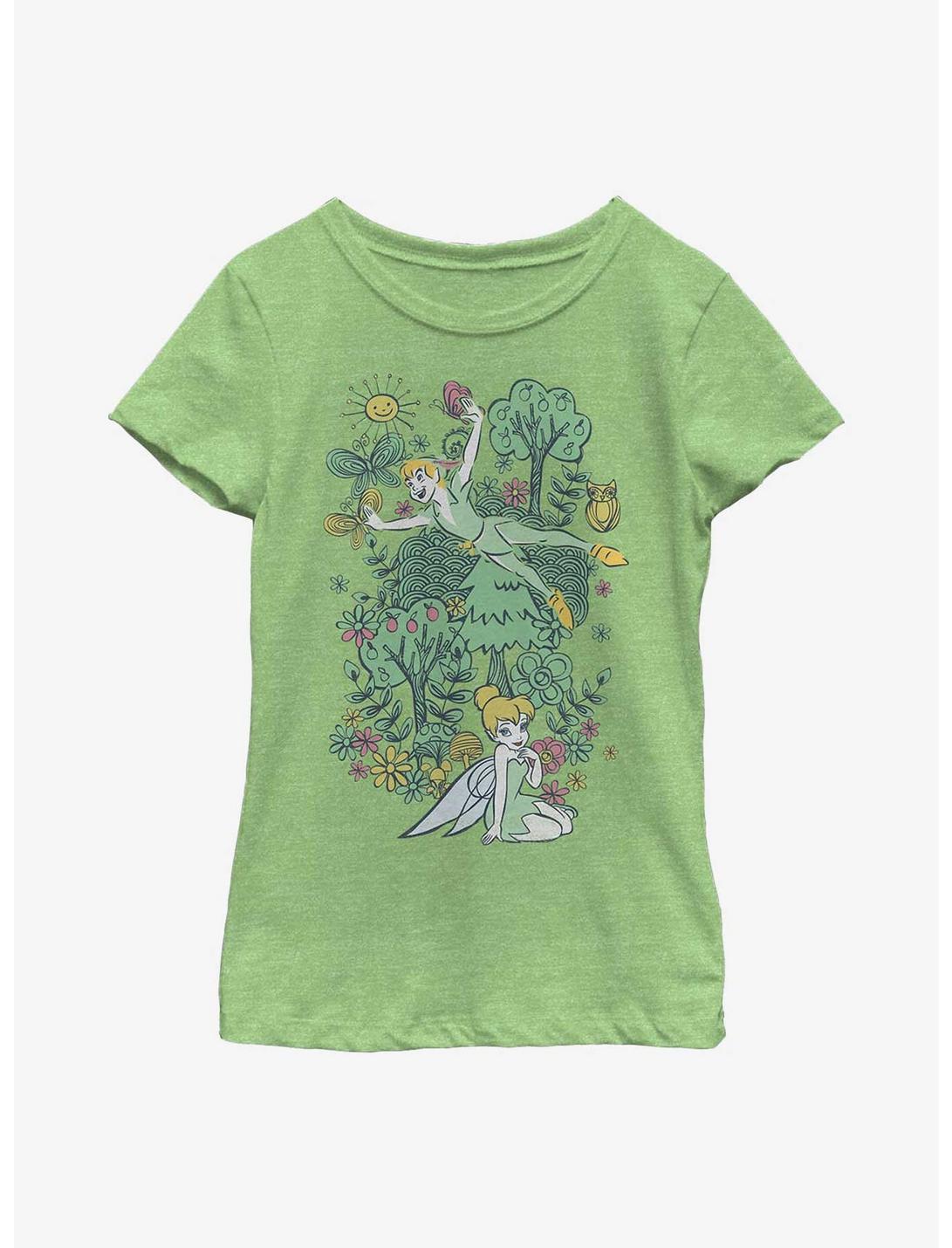 Disney Peter Pan Summer Time Youth Girls T-Shirt, GRN APPLE, hi-res