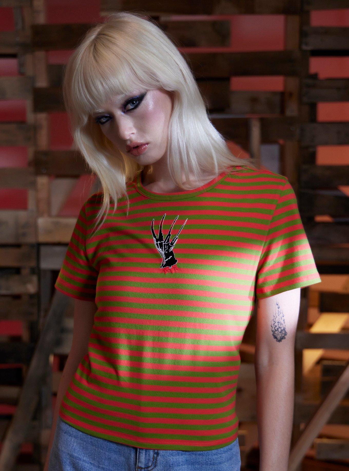 A Nightmare On Elm Street Stripe Claw Girls Baby T-Shirt, MULTI, hi-res