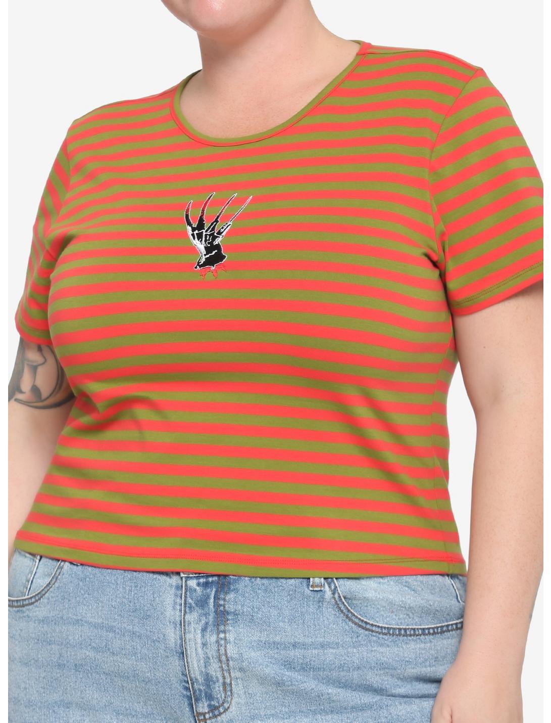 A Nightmare On Elm Street Stripe Claw Girls Baby T-Shirt Plus Size, MULTI, hi-res