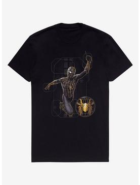 Marvel Spider-Man: No Way Home Black & Gold Suit Spider-Man T-Shirt - BoxLunch Exclusive, , hi-res