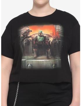 Star Wars The Book Of Boba Fett Throne Girls Crop T-Shirt Plus Size, , hi-res