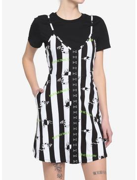 Beetlejuice Twofer Stripe Dress, BLACK, hi-res