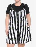 Beetlejuice Twofer Stripe Dress Plus Size, BLACK, hi-res
