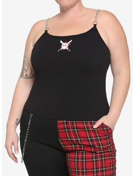 Friday The 13th Girls Chain Strap Tank Top Plus Size, , hi-res