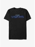Star Wars: Visions Blue Logo T-Shirt, BLACK, hi-res