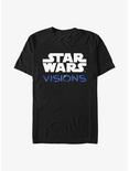 Star Wars: Visions Logo Stacked T-Shirt, BLACK, hi-res