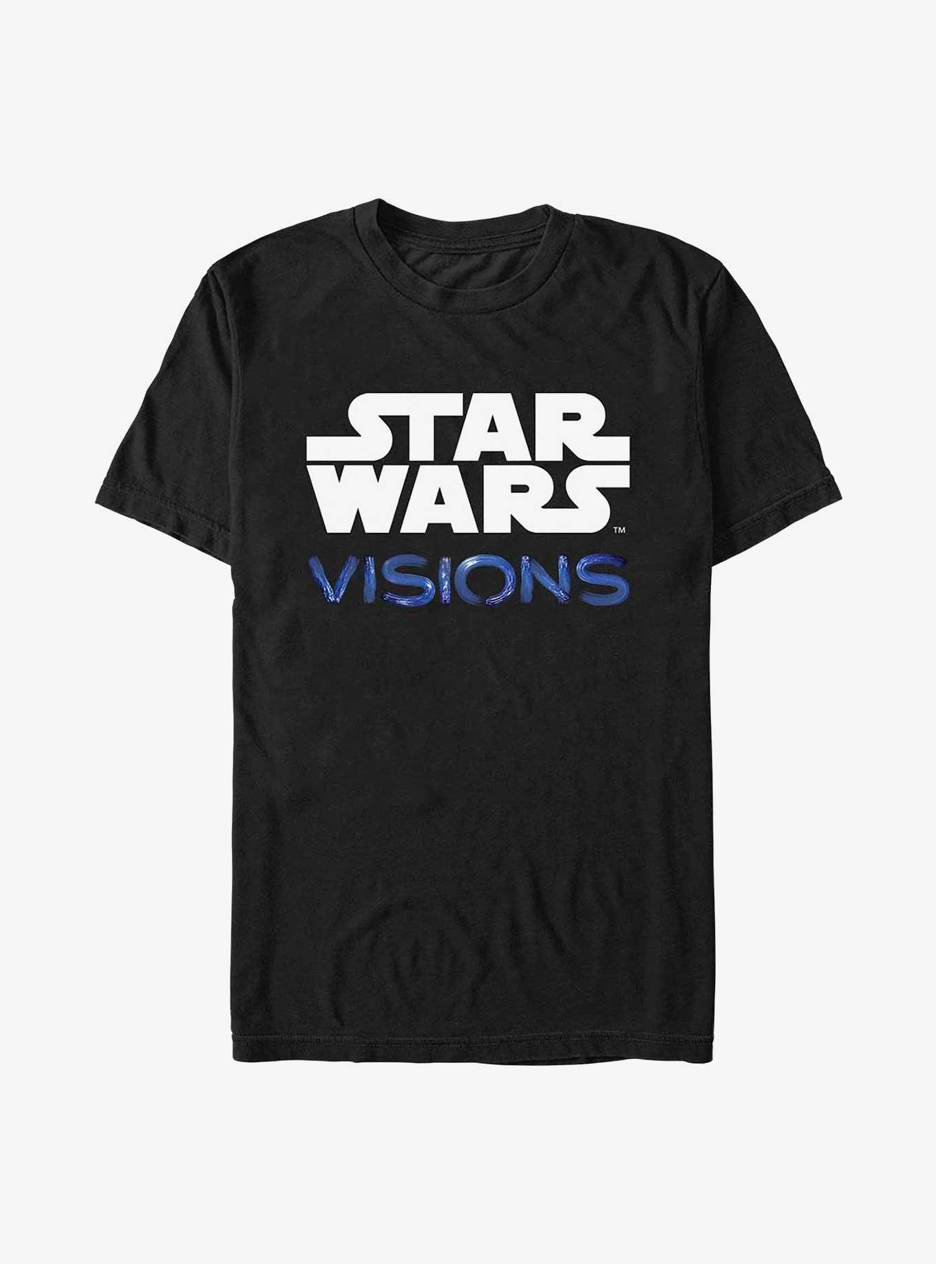 Star Wars: Visions Logo Stacked T-Shirt, BLACK, hi-res