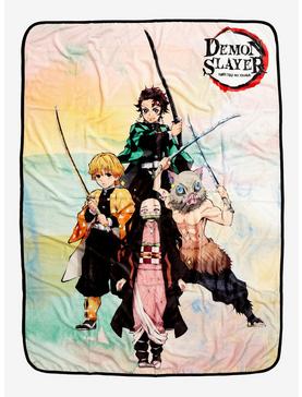 Demon Slayer: Kimetsu no Yaiba Characters Watercolor Throw, , hi-res