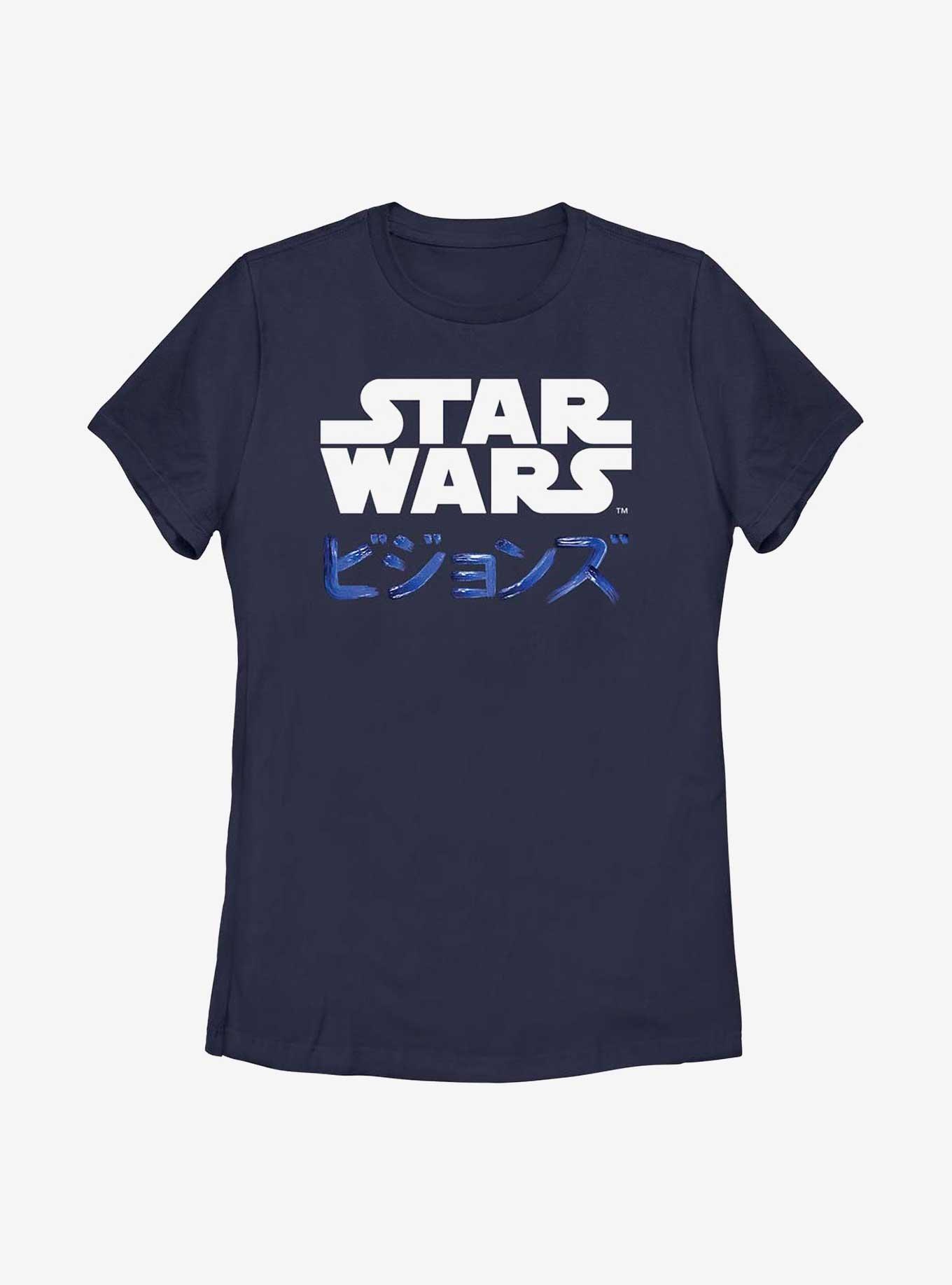 Star Wars: Visions Japanese Text Logo Womens T-Shirt, , hi-res