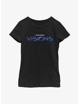 Star Wars: Visions Blue Logo Youth Girls T-Shirt, , hi-res