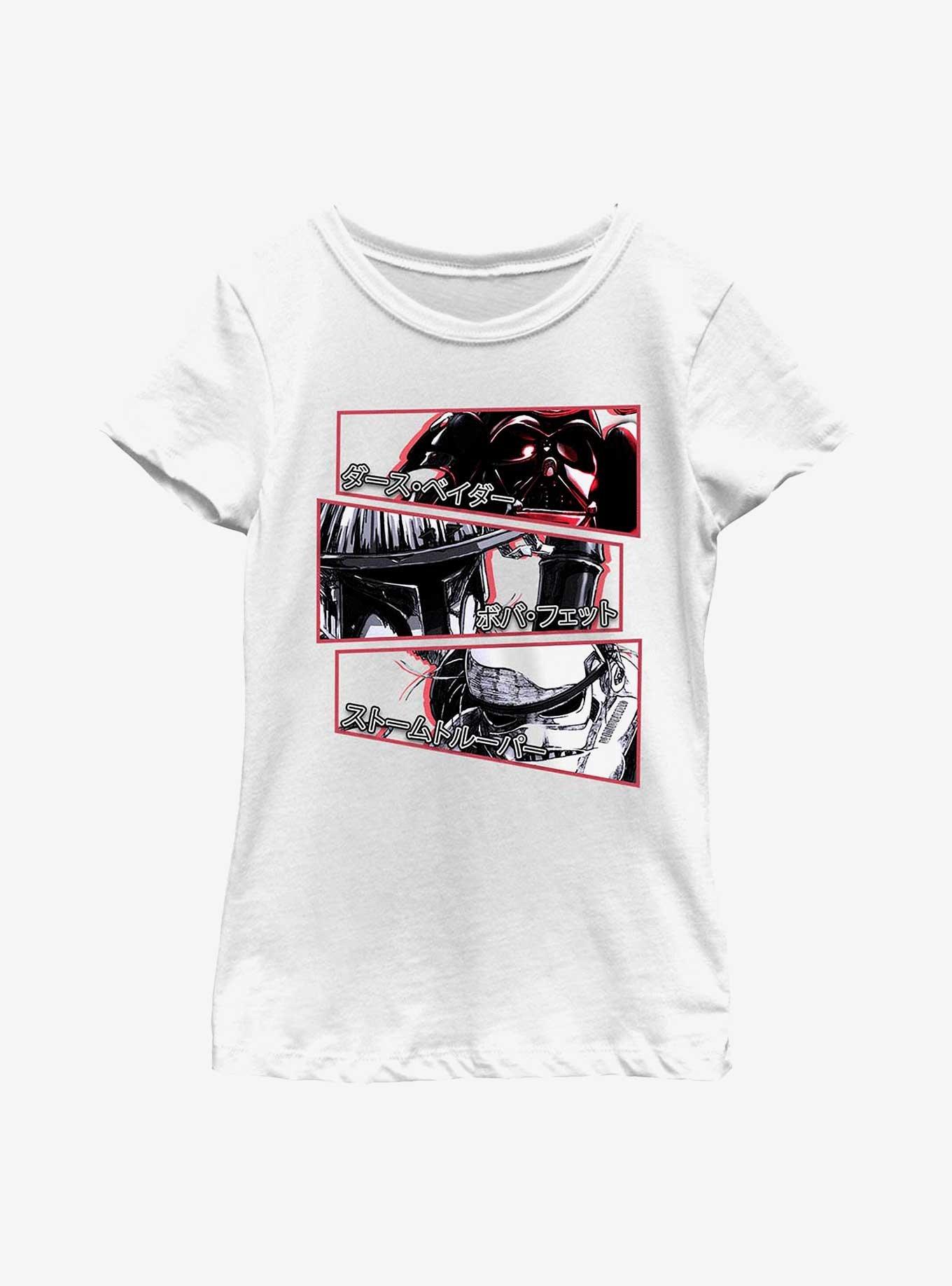 Star Wars: Visions Stacked Panels Youth Girls T-Shirt, WHITE, hi-res
