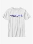 Star Wars: Visions Blue Logo Youth T-Shirt, WHITE, hi-res