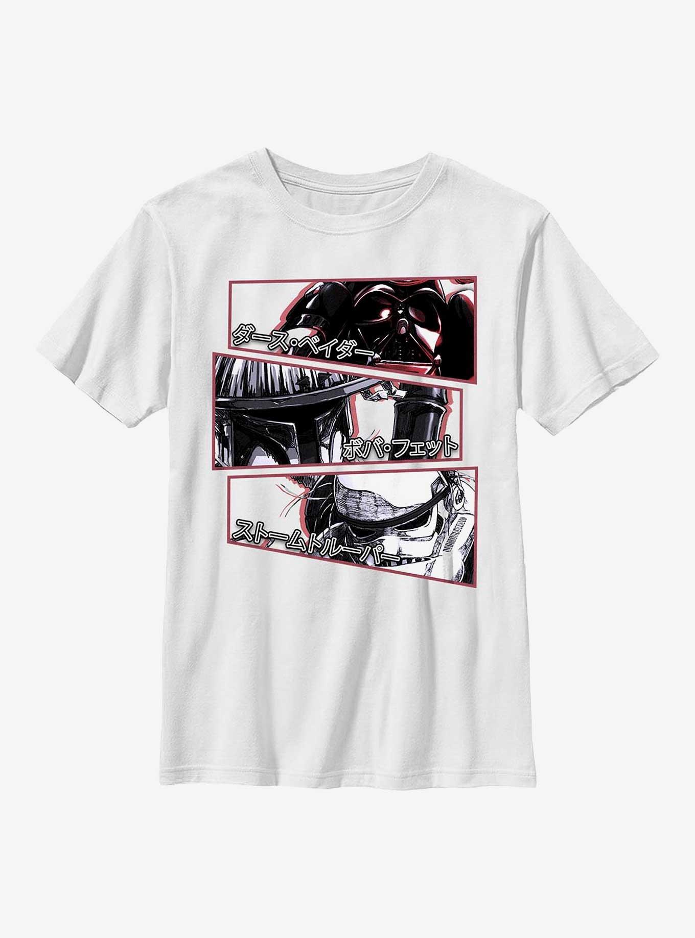 Star Wars: Visions Stacked Panels Youth T-Shirt, WHITE, hi-res