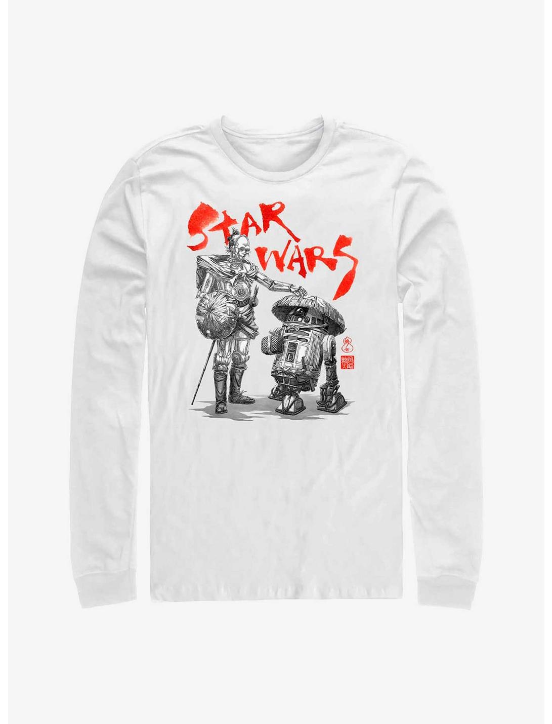 Star Wars: Visions Anime Droids Long-Sleeve T-Shirt, WHITE, hi-res