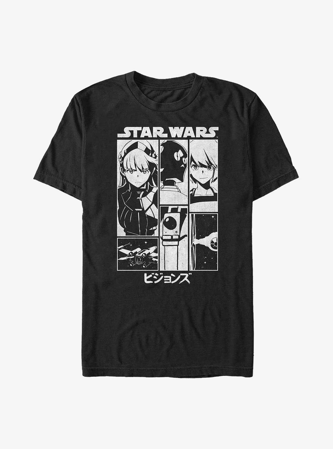 Star Wars: Visions Poster T-Shirt, BLACK, hi-res