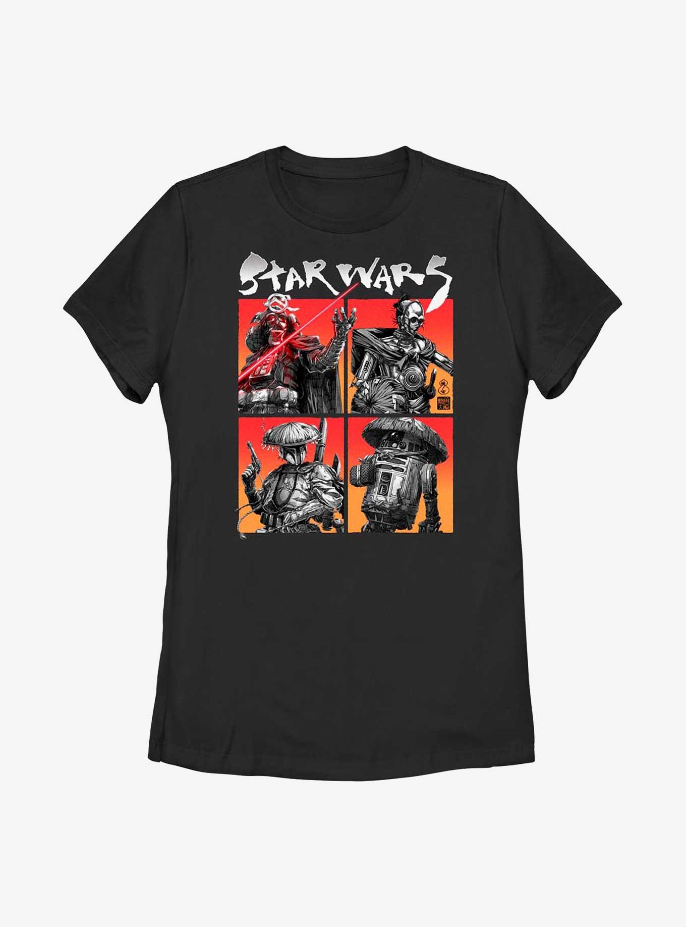 Star Wars: Visions Four On The Floor Womens T-Shirt, BLACK, hi-res