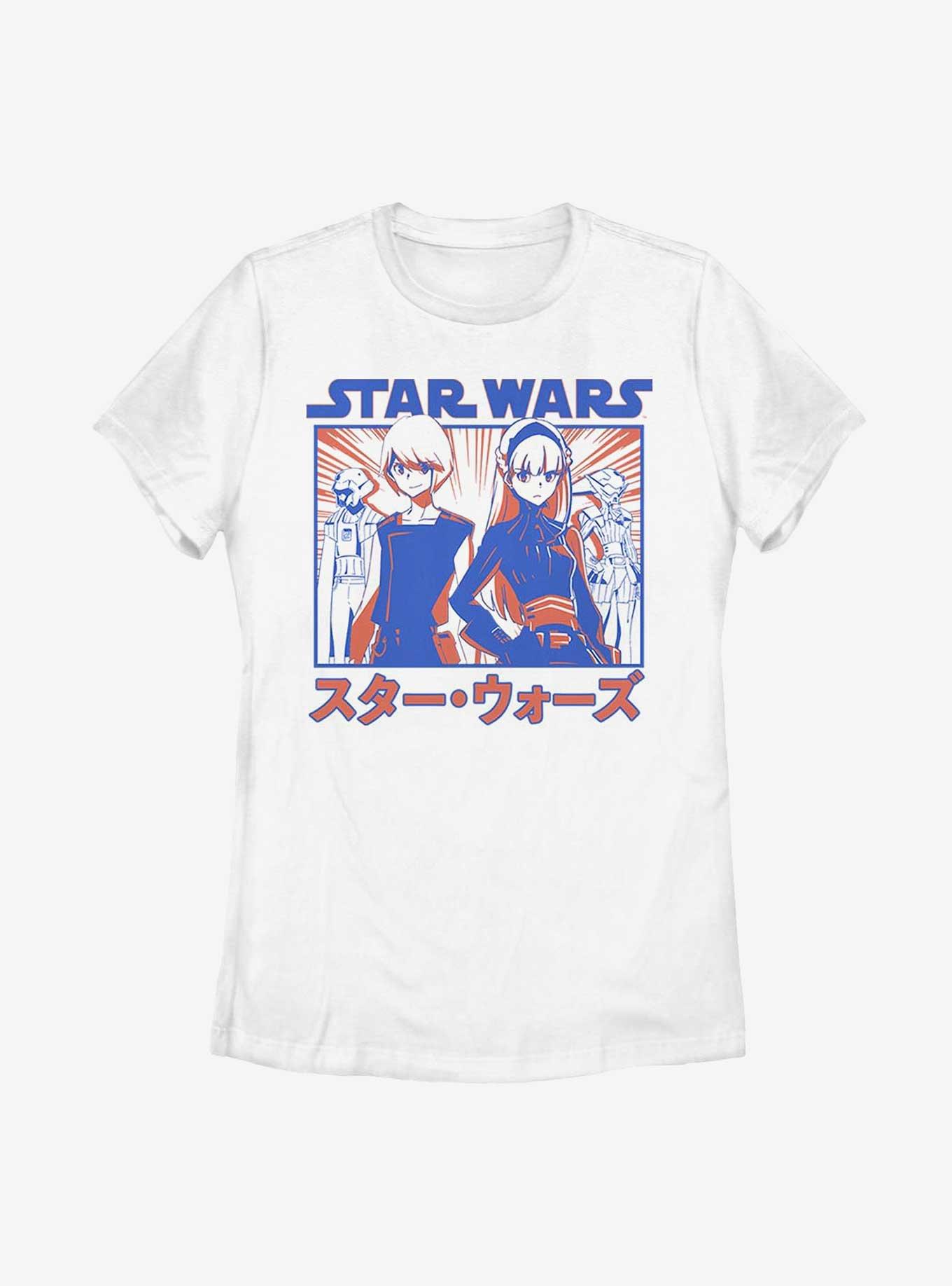 Star Wars: Visions Twins Anime Womens T-Shirt, WHITE, hi-res