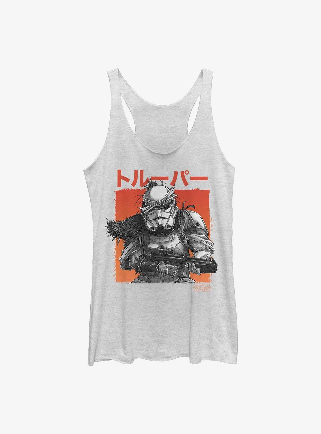 Star Wars: Visions Trooper Womens Tank Top, WHITE HTR, hi-res