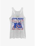Star Wars: Visions Twins Anime Womens Tank Top, WHITE HTR, hi-res