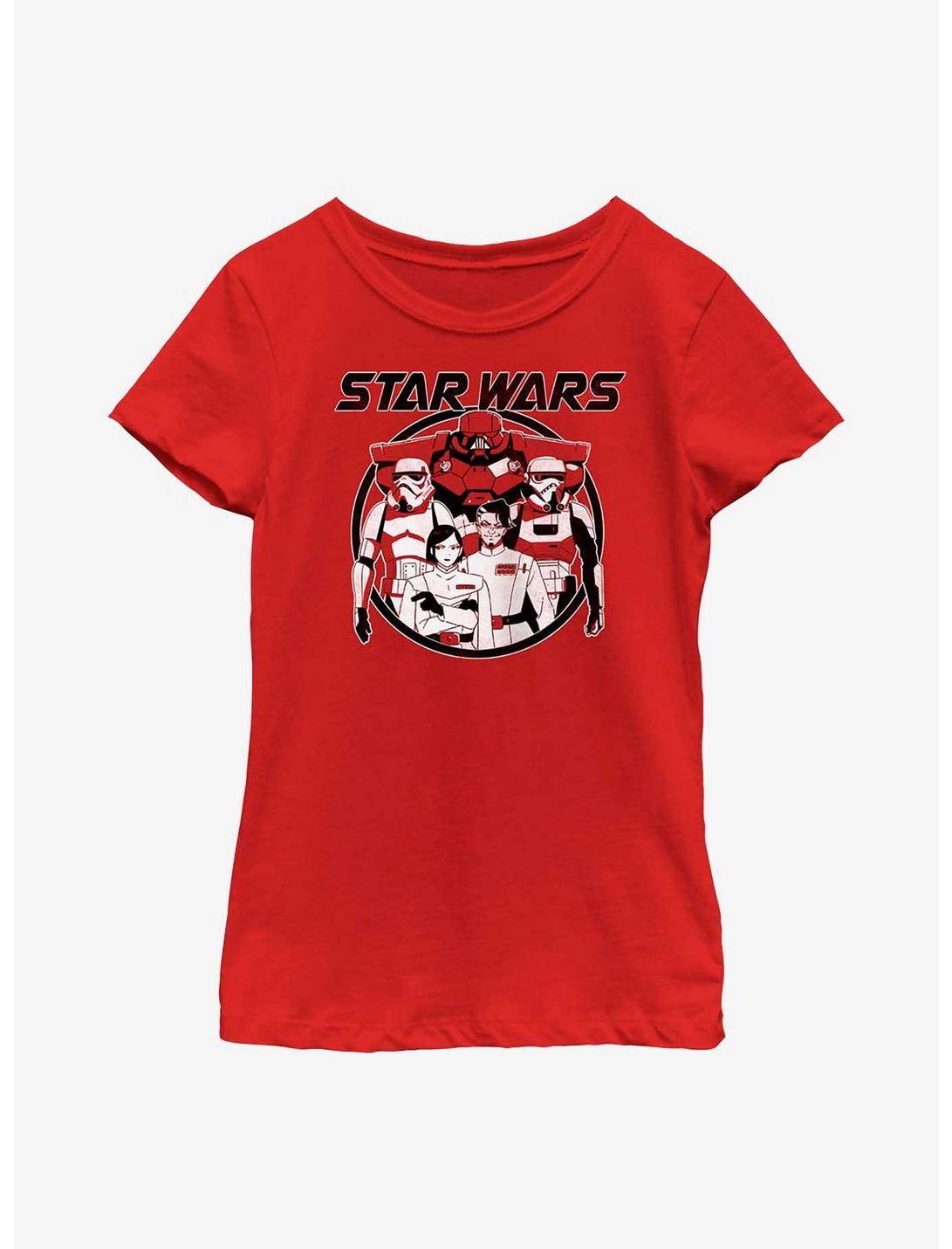 Star Wars: Visions Dark Side Anime Youth Girls T-Shirt, RED, hi-res