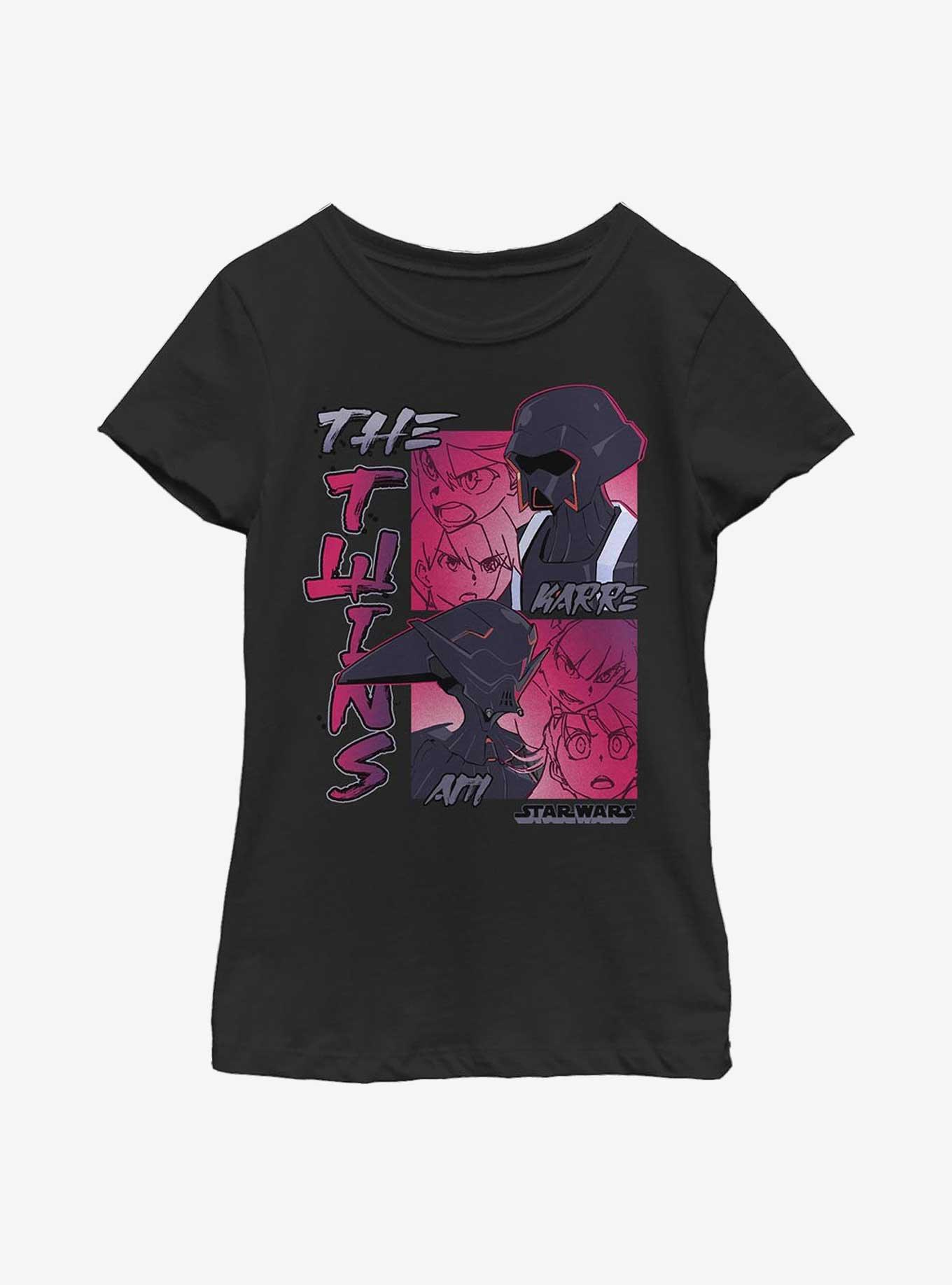 Star Wars: Visions The Twins Youth Girls T-Shirt, BLACK, hi-res