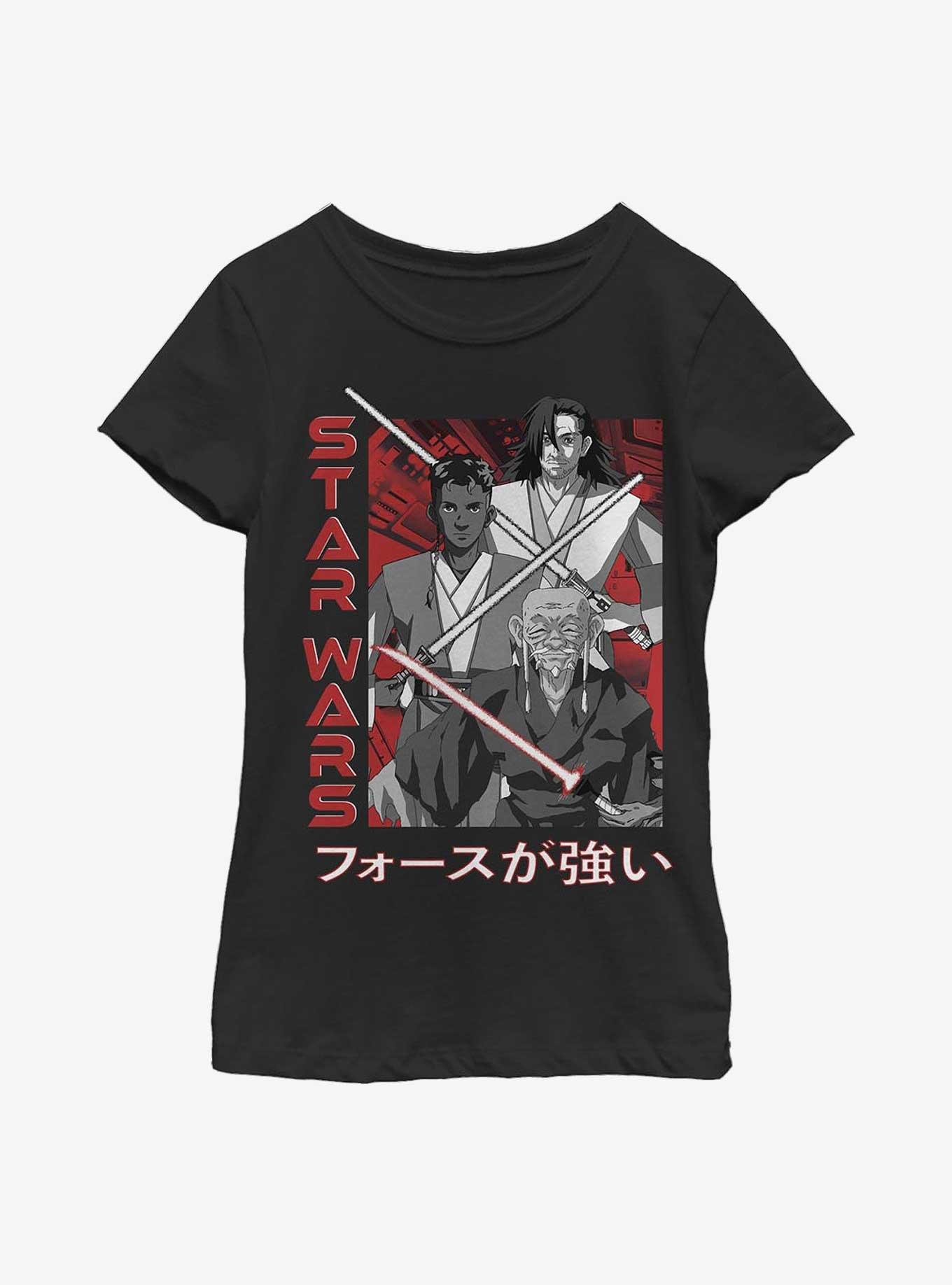 Star Wars: Visions Weapons Anime Youth Girls T-Shirt, BLACK, hi-res