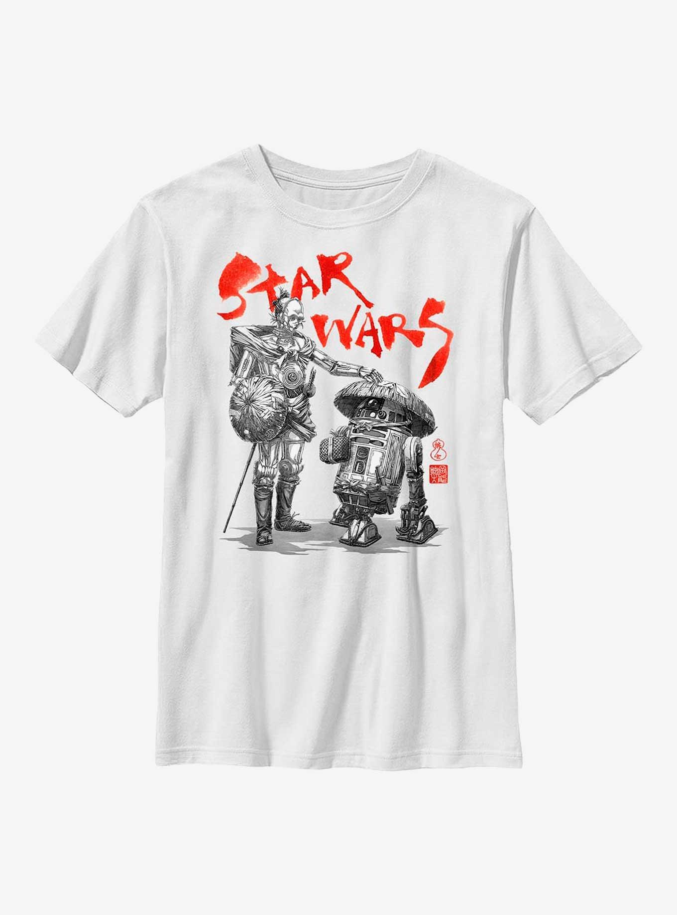 Star Wars: Visions Anime Droids Youth T-Shirt, WHITE, hi-res