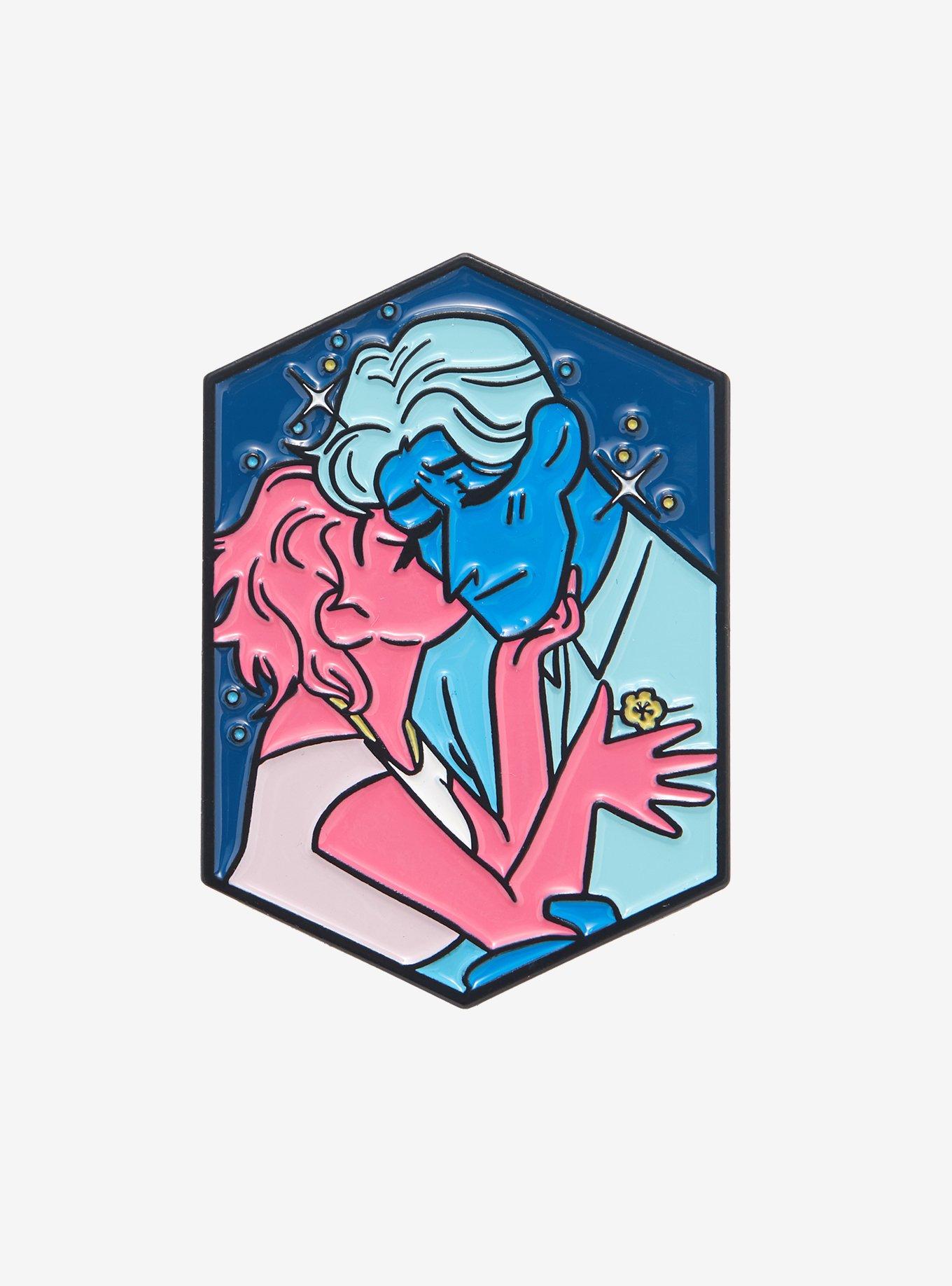 Lore Olympus Hades and Persephone Kiss Enamel Pin, , hi-res