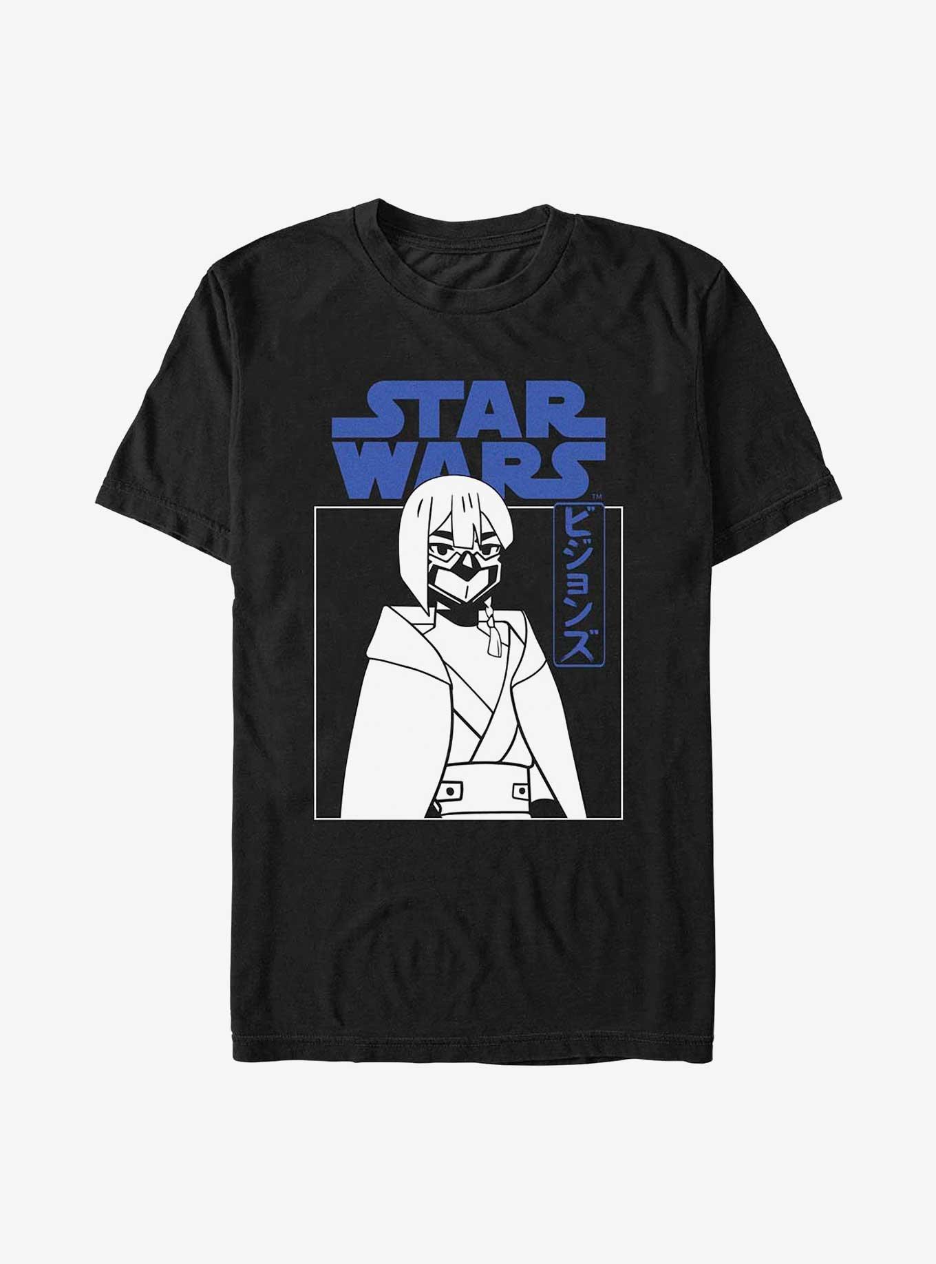 Star Wars: Visions Village Bride Masked Girl T-Shirt, BLACK, hi-res