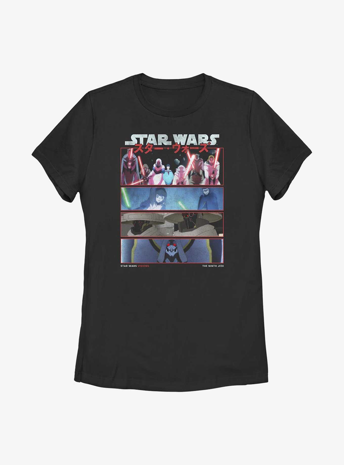 Star Wars: Visions 9th Jedi Stack Womens T-Shirt, BLACK, hi-res