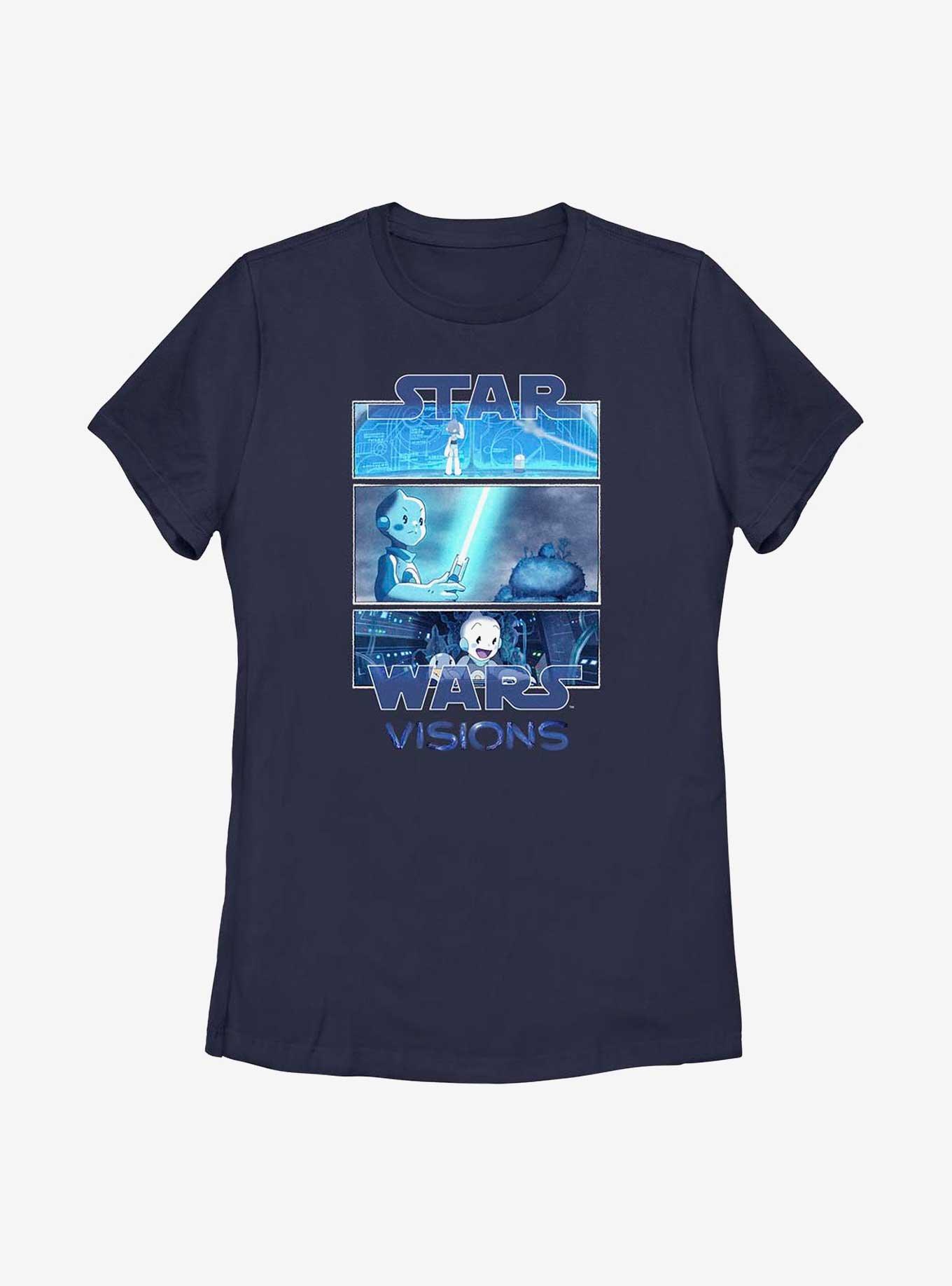 Star Wars: Visions Tri Panel Womens T-Shirt, NAVY, hi-res