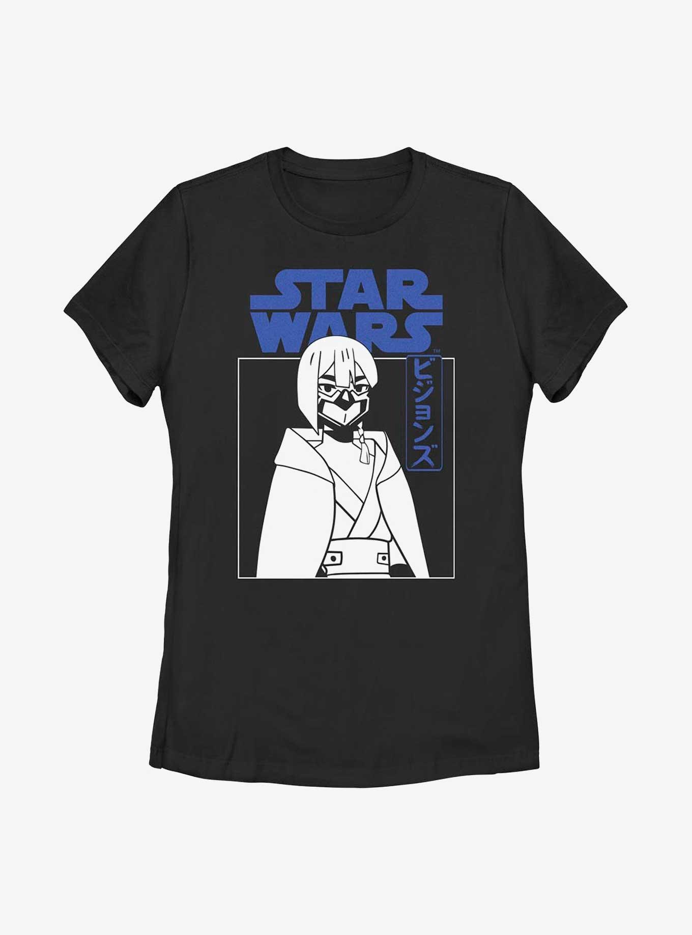 Star Wars: Visions Village Bride Masked Girl Womens T-Shirt, BLACK, hi-res