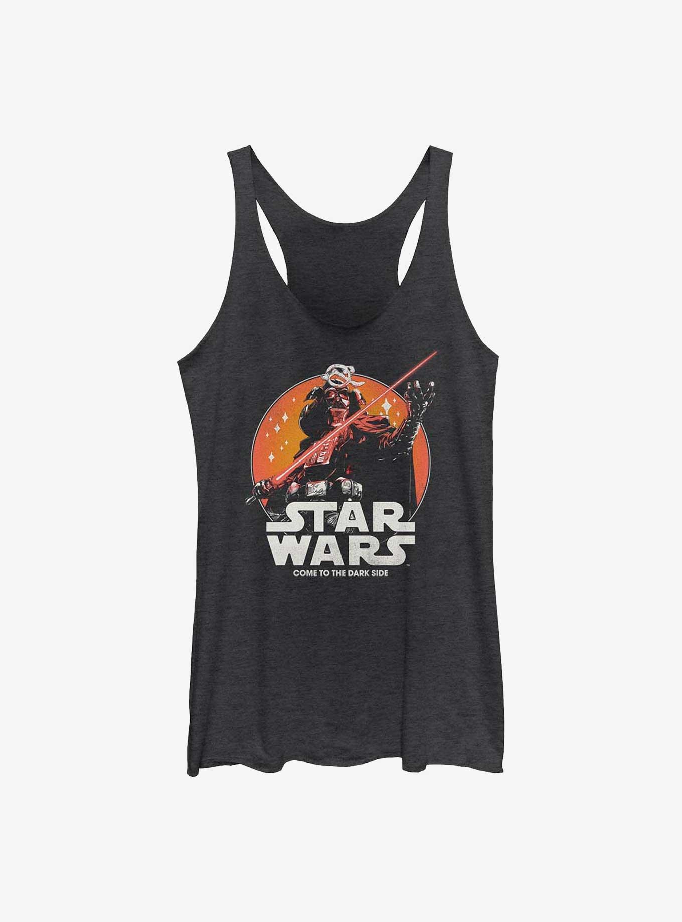 Star Wars: Visions Closeup Vader Womens Tank Top, BLK HTR, hi-res