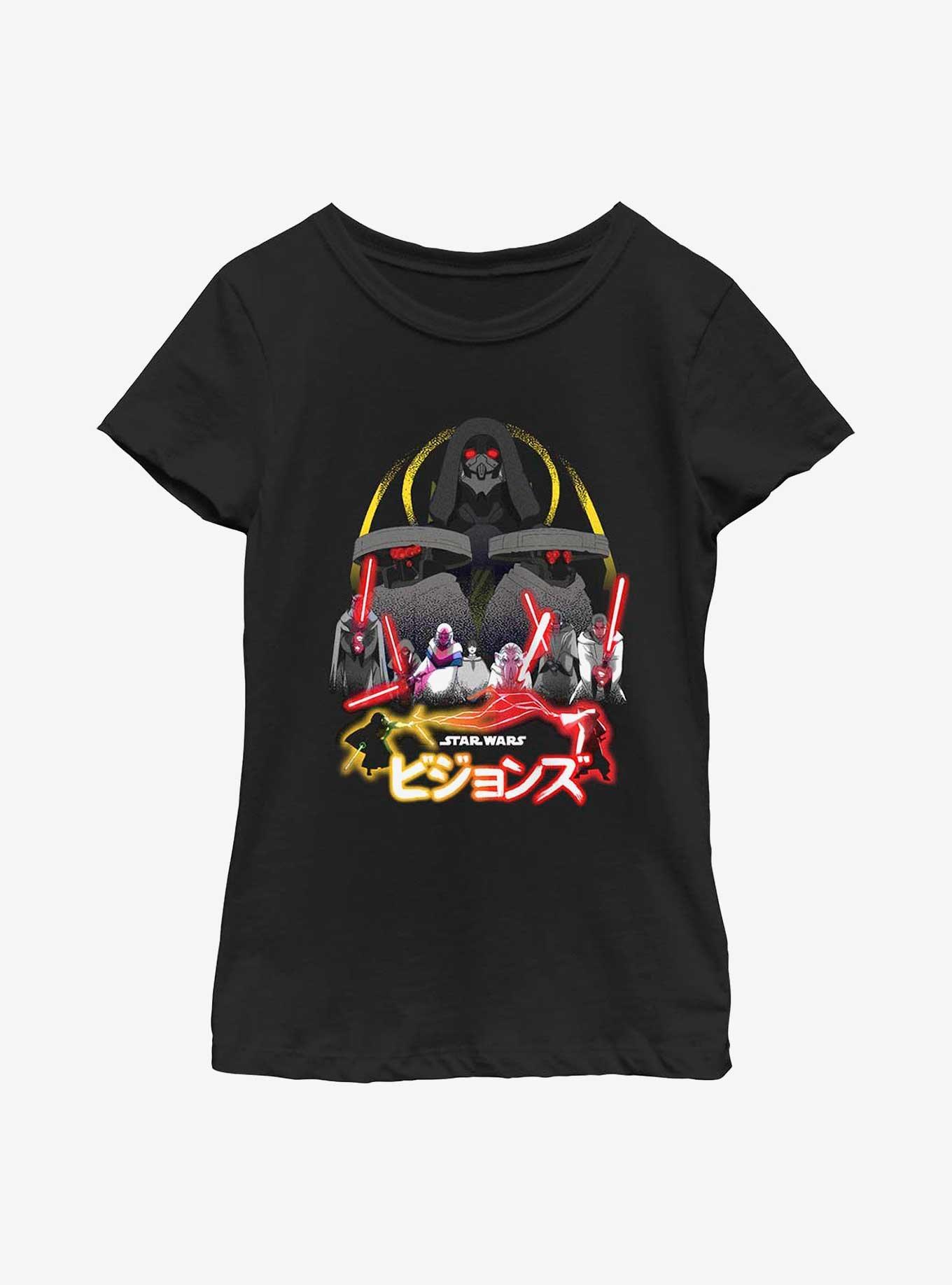 Star Wars: Visions 9th Jedister Youth Girls T-Shirt, BLACK, hi-res