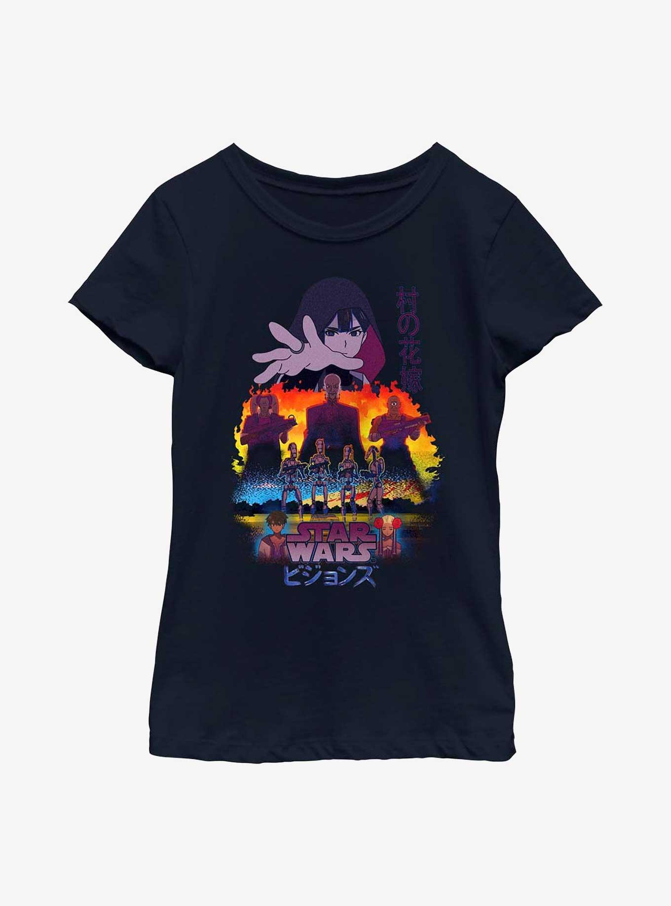 Star Wars: Visions It Takes A Village Youth Girls T-Shirt, , hi-res