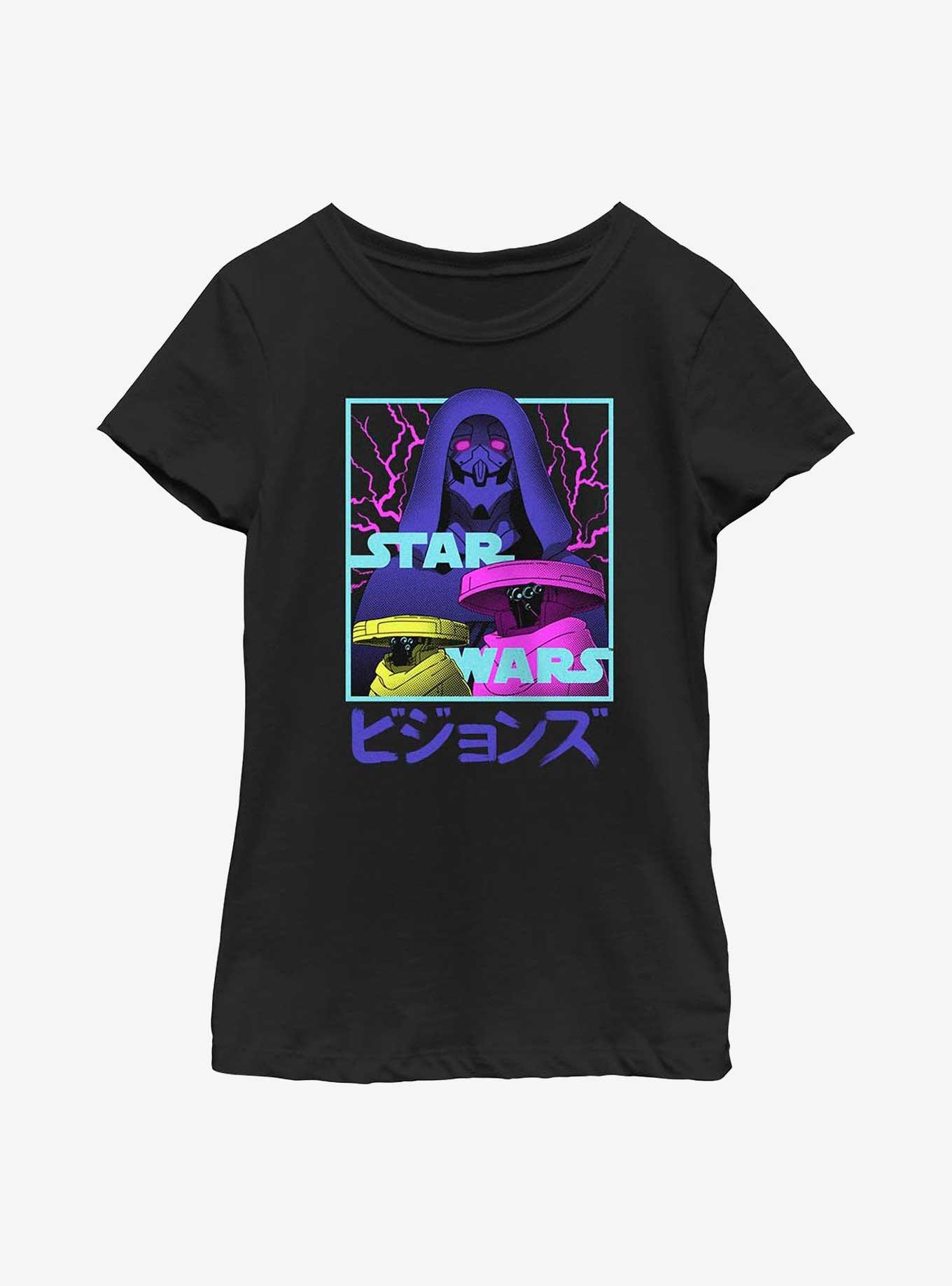 Star Wars: Visions Metal Faces Youth Girls T-Shirt, , hi-res