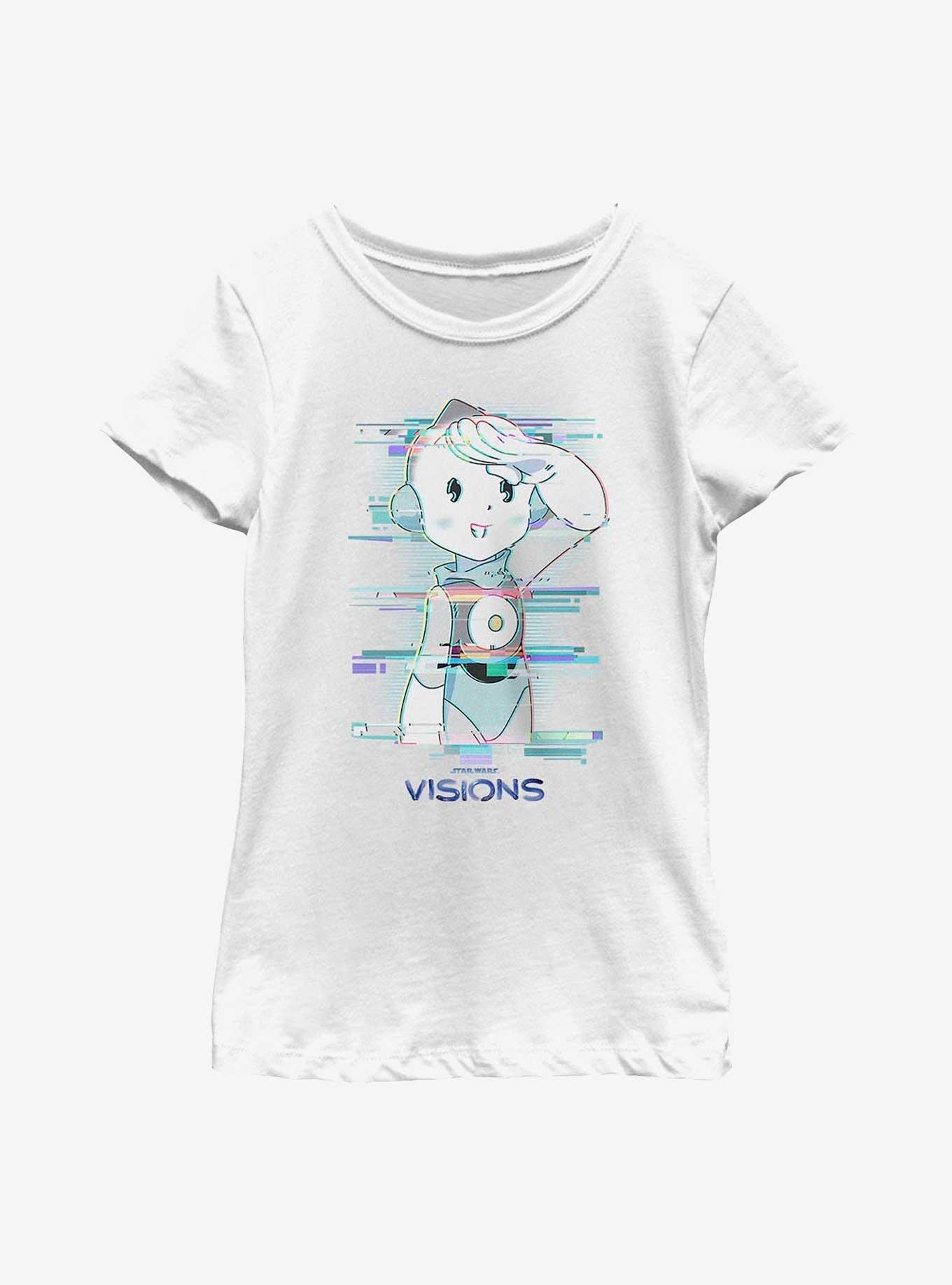 Star Wars: Visions Salute Youth Girls T-Shirt, WHITE, hi-res