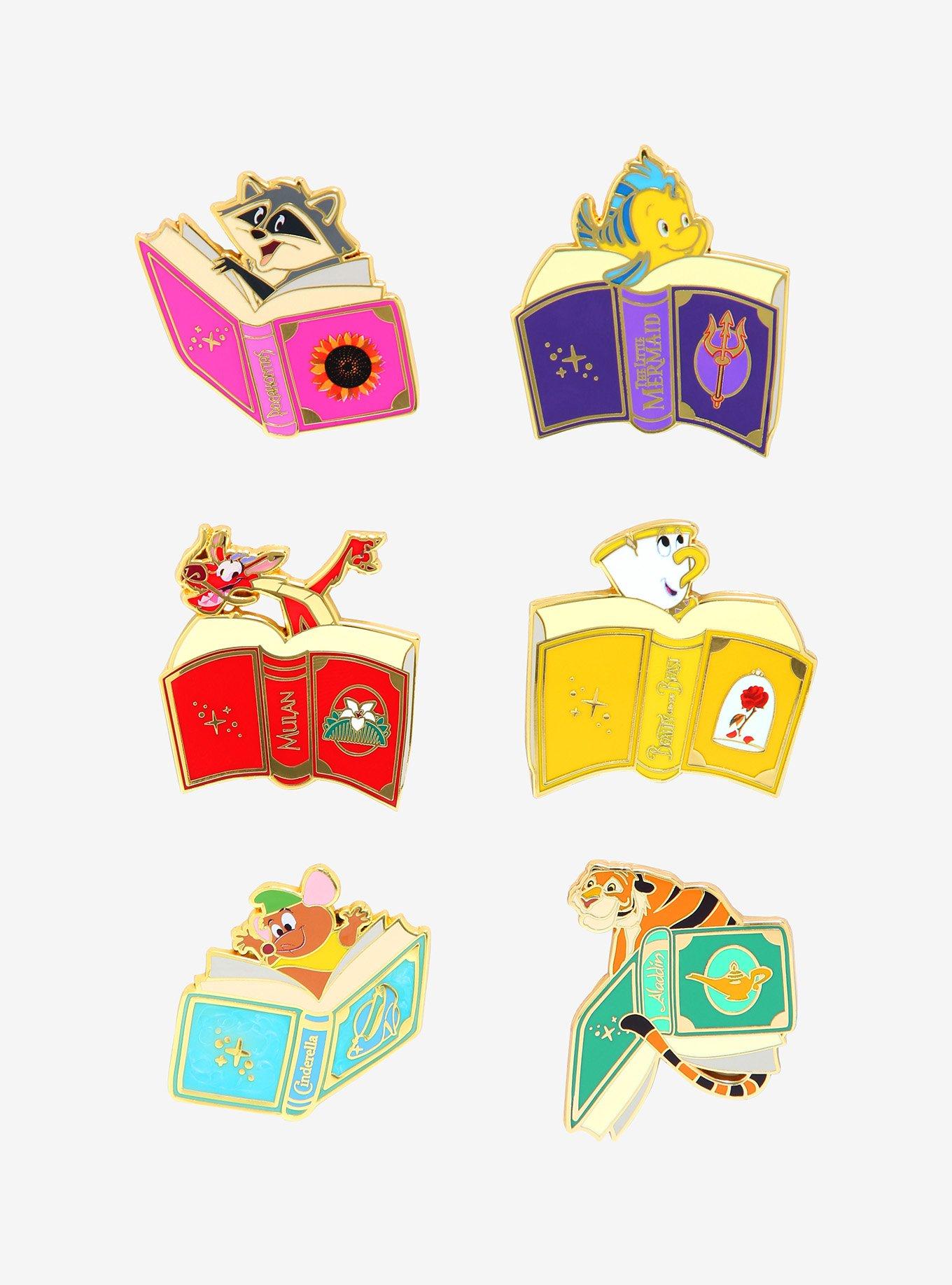 Disney Princess Sidekicks & Books Blind Box Enamel Pin, , hi-res