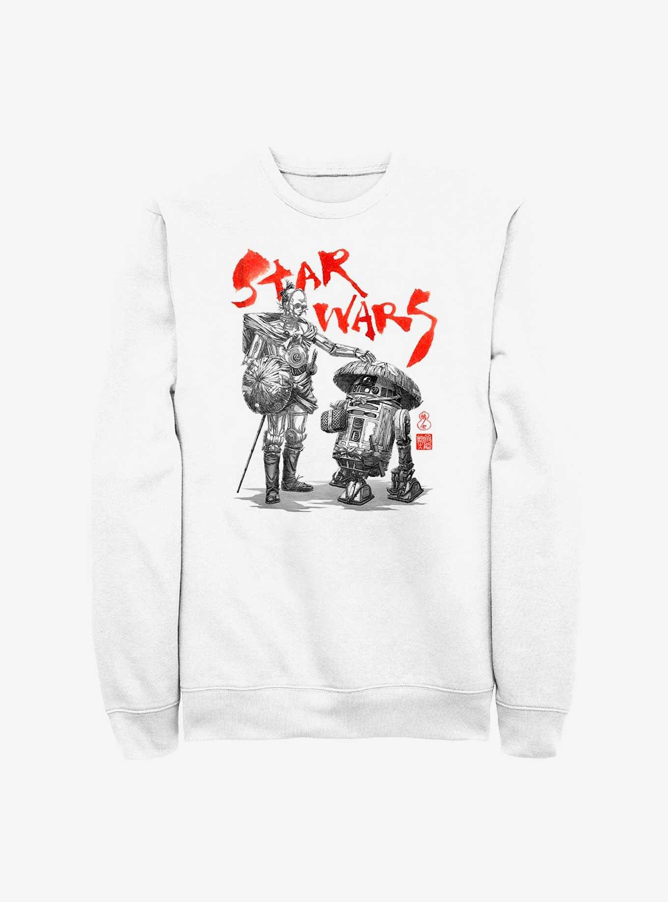 Star Wars: Visions Anime Droids Sweatshirt, WHITE, hi-res