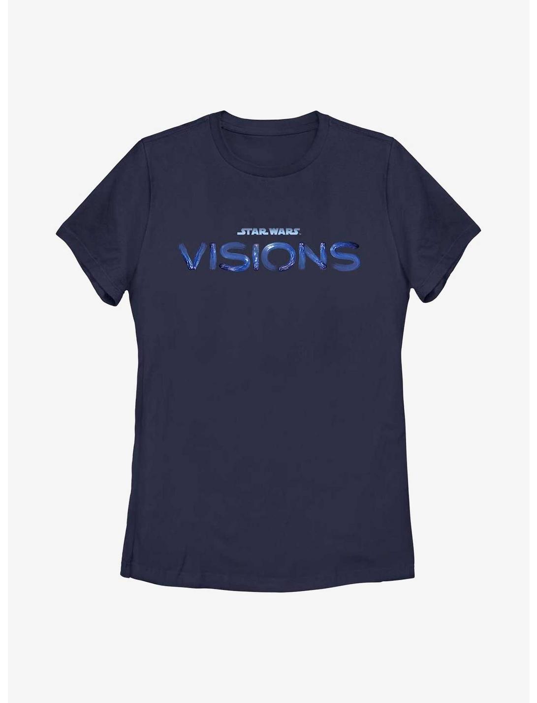 Star Wars: Visions Blue Logo Womens T-Shirt, NAVY, hi-res